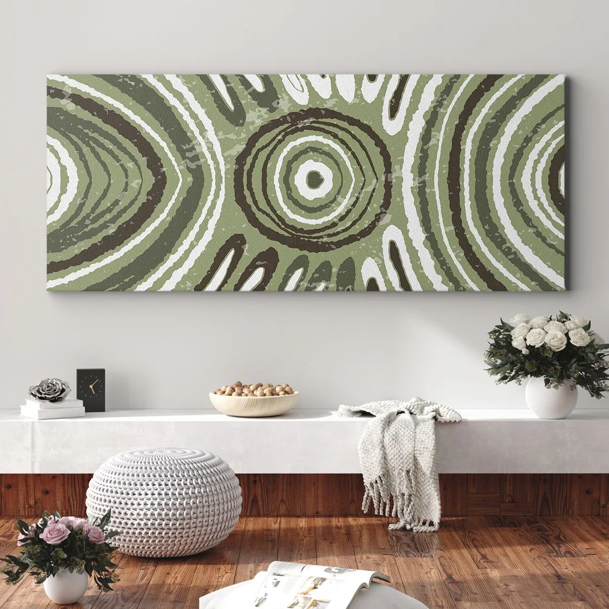 Canvastavla - Bild på duk - Explosion av känslor - 100x40 cm