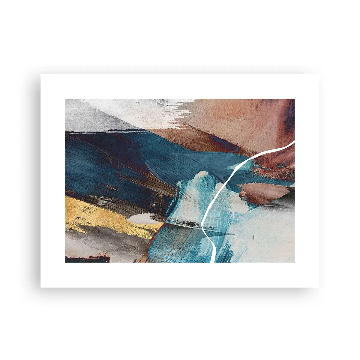 Affisch - Med styrka och energi - 40x30 cm