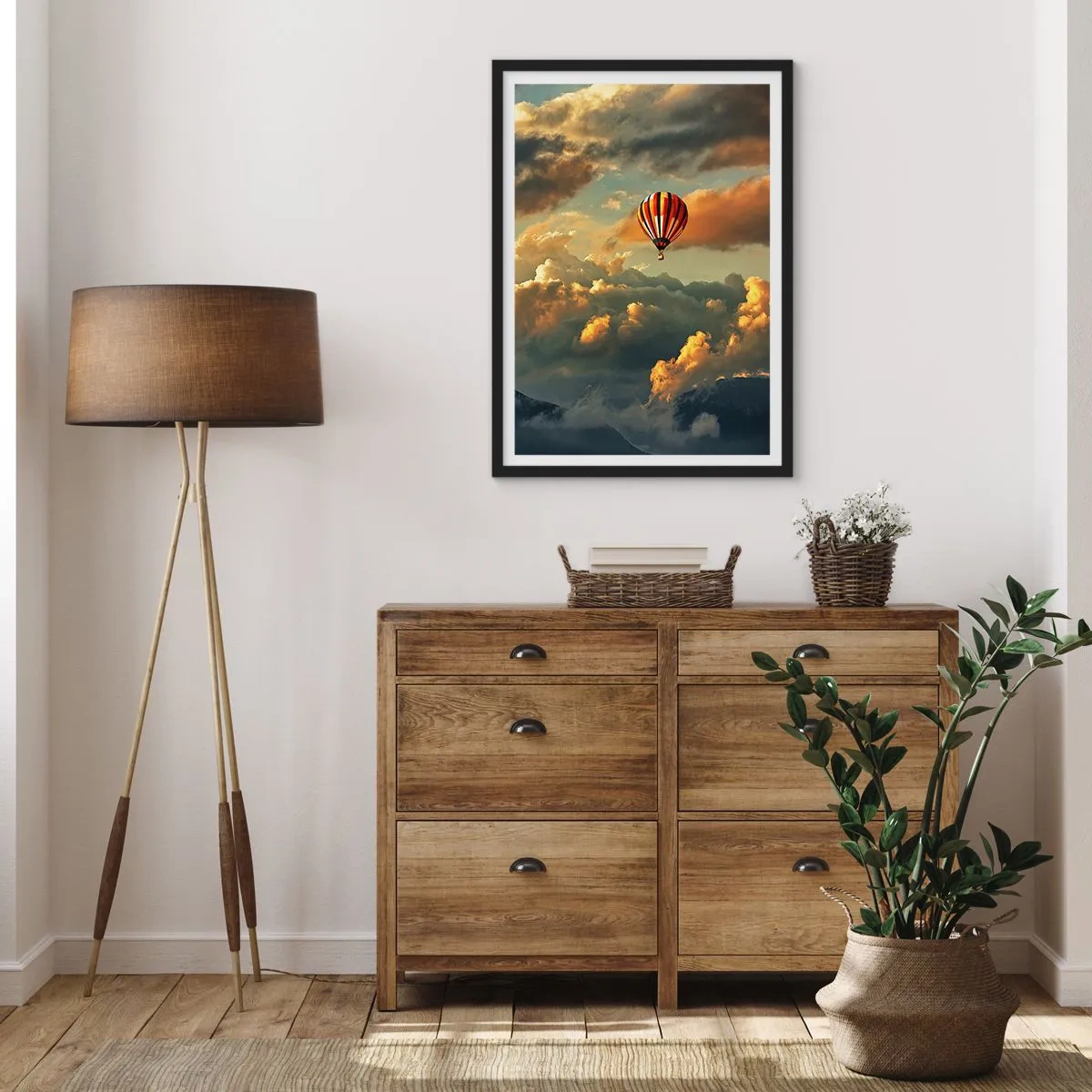 Affisch i svart ram - Jag flyger för jag vill - 70x100 cm