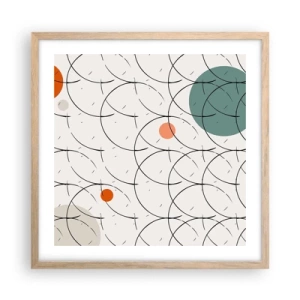 Affisch i ram av ljusek - I popkonstens anda - 50x50 cm