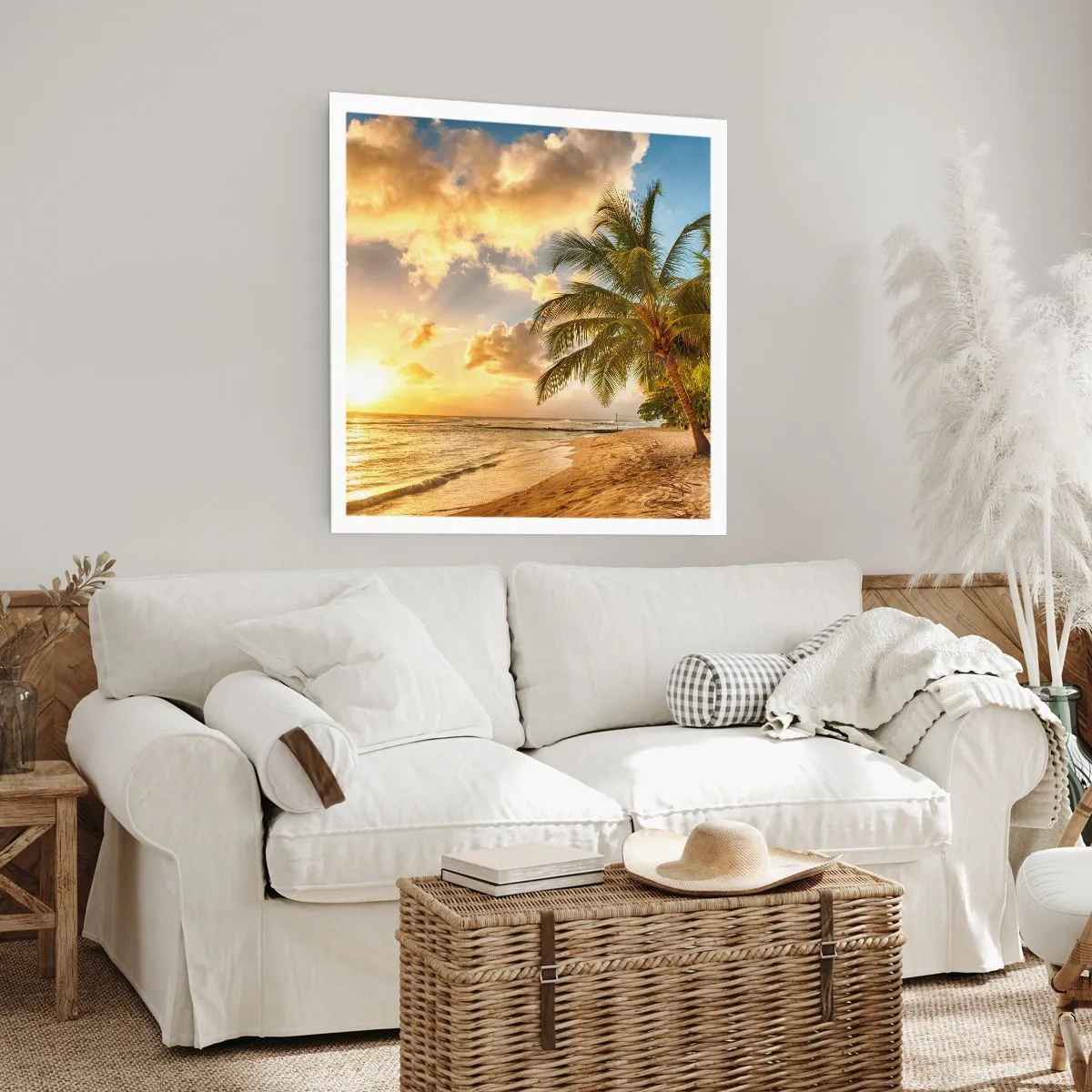 Affisch - Evig sommar, alltid semester - 60x60 cm