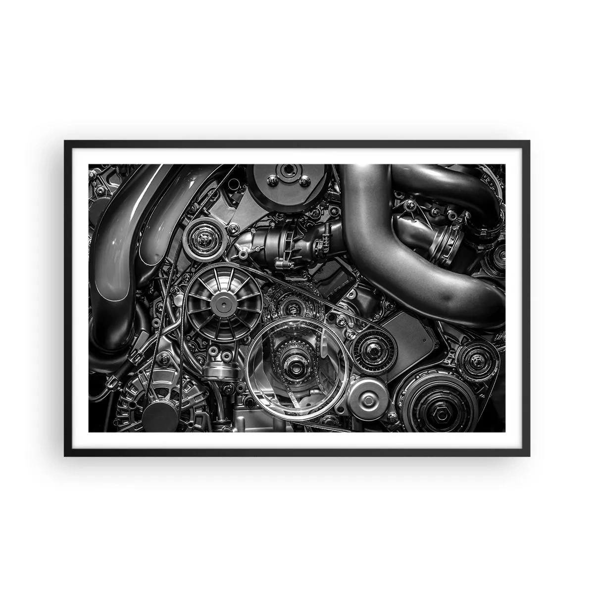 Affisch i svart ram - Mekanikens poesi - 91x61 cm