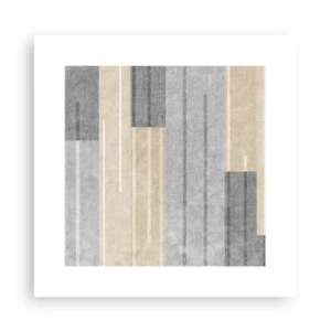 Affisch - Komposition: allt i lod - 30x30 cm