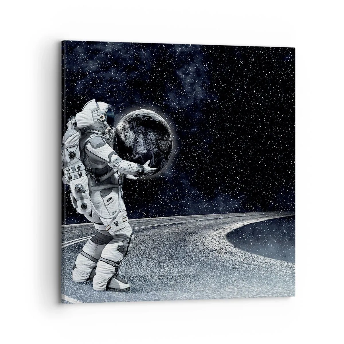 Canvastavla - Bild på duk - På Vintergatan - 70x70 cm