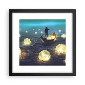 Affisch i svart ram - Saker som filosoferna inte drömt om - 30x30 cm