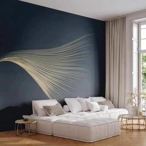 Självhäftande Fototapet Deluxe Sticker - Som en ängels hårstrå - Abstraktion, Bit, Grafik - 250x175 cm