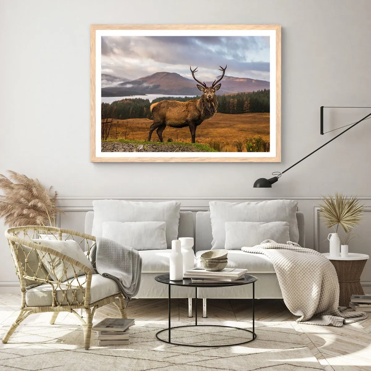 Affisch i ram av ljusek - Naturens majestät - 40x30 cm