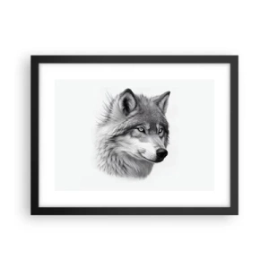 Affisch i svart ram - Alfa - utan tvekan - 40x30 cm
