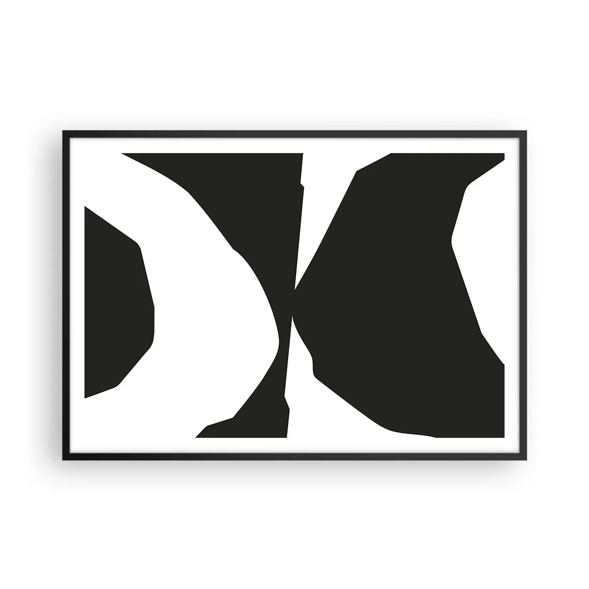 Affisch i svart ram - Positiv-negativ - 100x70 cm