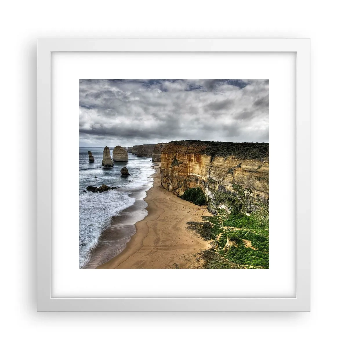 Affisch i vit ram - Rå skönhet - 30x30 cm