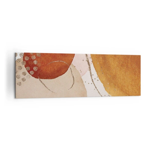 Canvastavla - Bild på duk - Rundhet och rörelse - 160x50 cm