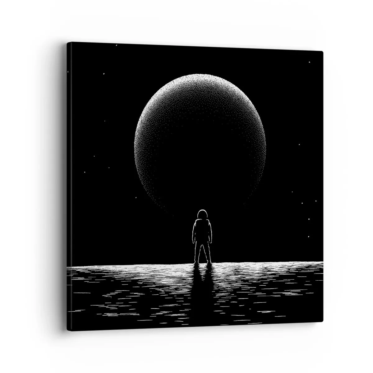 Canvastavla - Bild på duk - Ansikte mot ansikte - 40x40 cm