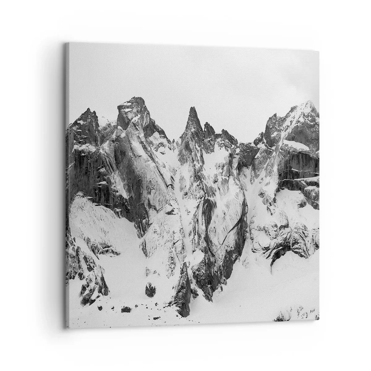 Canvastavla - Bild på duk - Granitfarlig bergsrygg - 50x50 cm