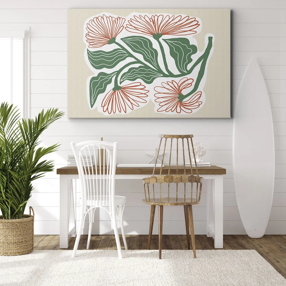 Canvastavla - Bild på duk - Folkligt och modernt - 70x50 cm
