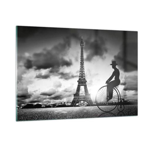 Glastavla - Bild på glas - Längtan efter Belle Epoque - 120x80 cm