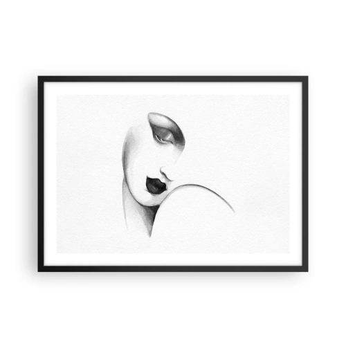 Affisch i svart ram - I Łempickas stil - 70x50 cm