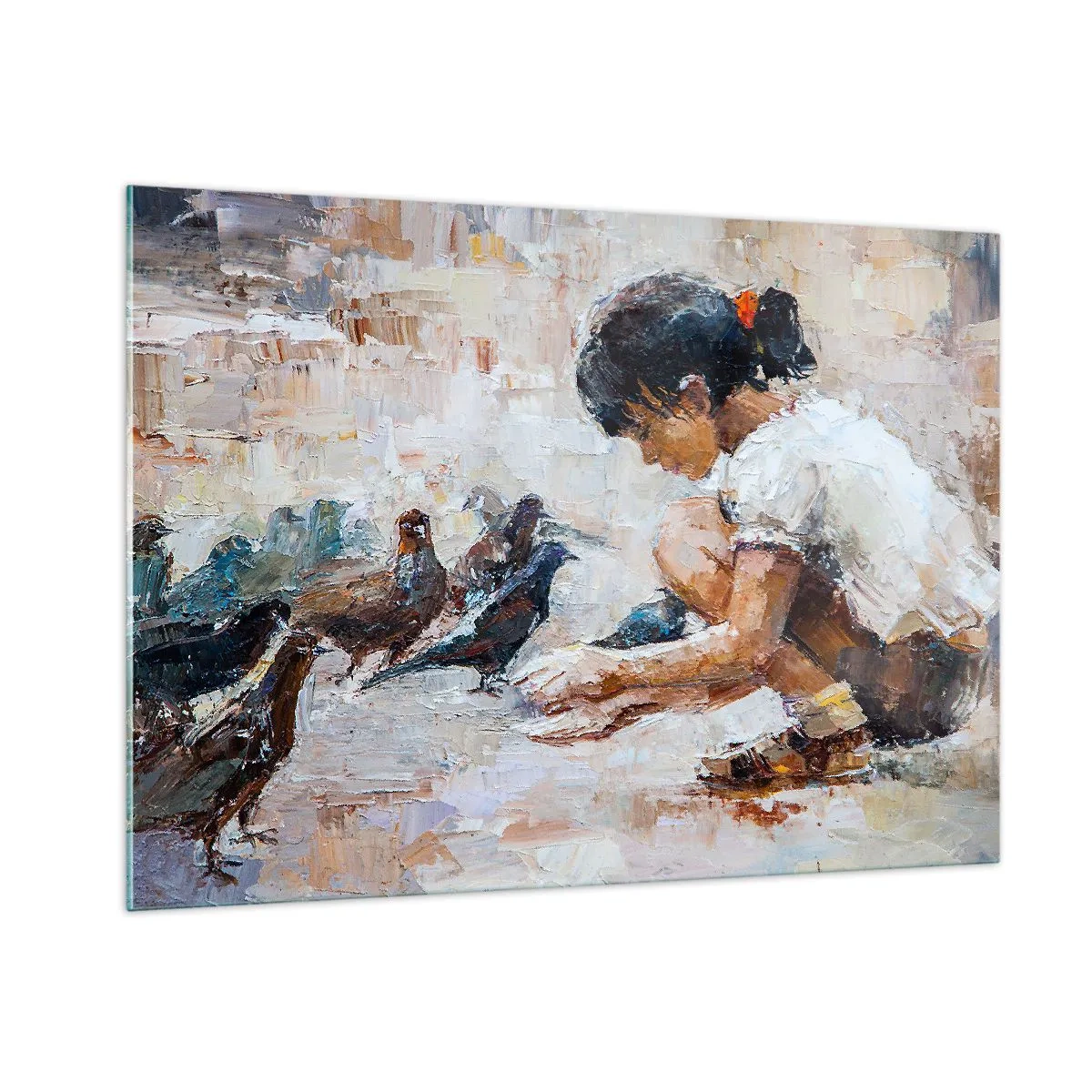 Glastavla - Bild på glas - Minst och gulligast - 100x70 cm