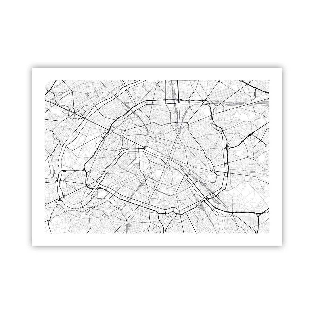 Affisch - Paris blomma - 70x50 cm