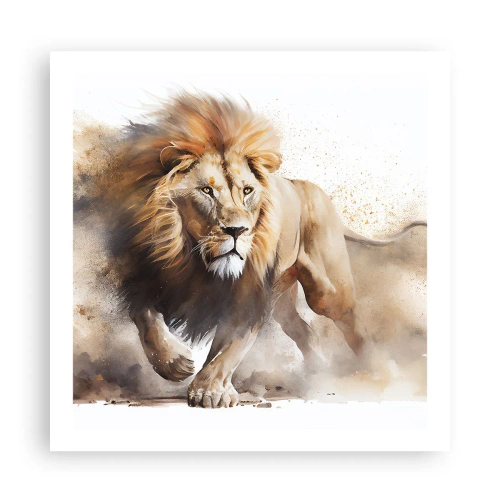 Affisch - Kungen har gett sig av - 60x60 cm