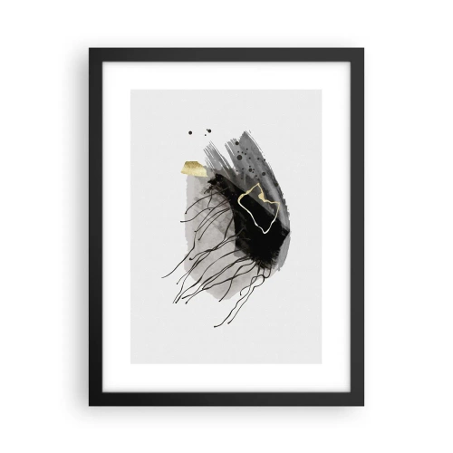 Affisch i svart ram - I svart och guld - 30x40 cm