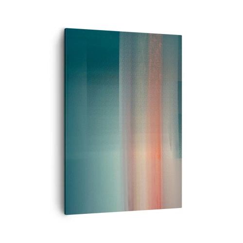 Canvastavla - Bild på duk - Abstraktion: ljusvågor - 50x70 cm