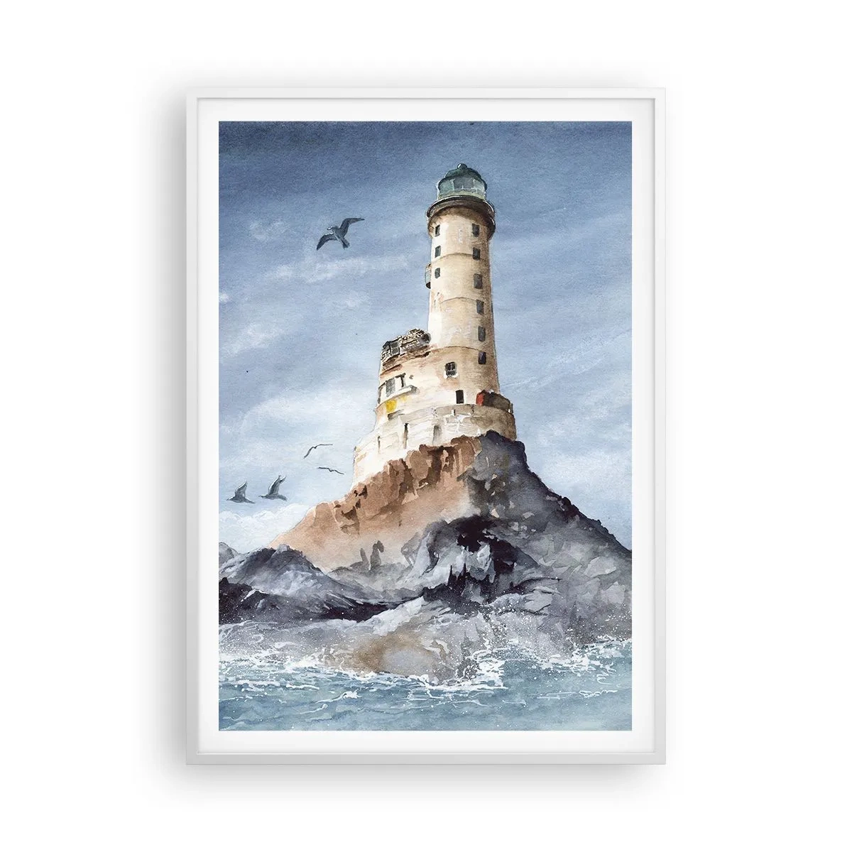 Affisch i vit ram - Oövervinnelig - 70x100 cm