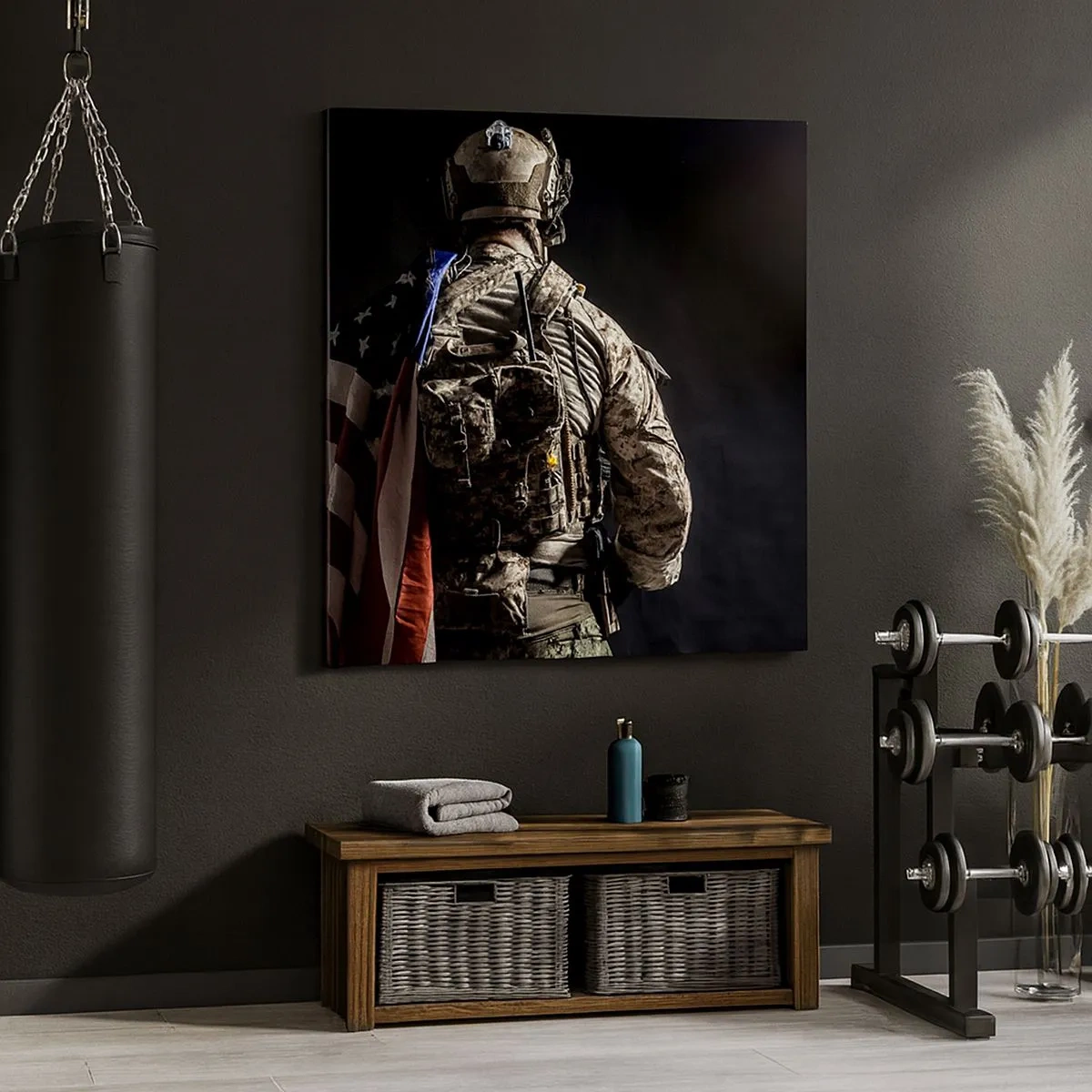 Canvastavla - Bild på duk - Just därför - 30x30 cm