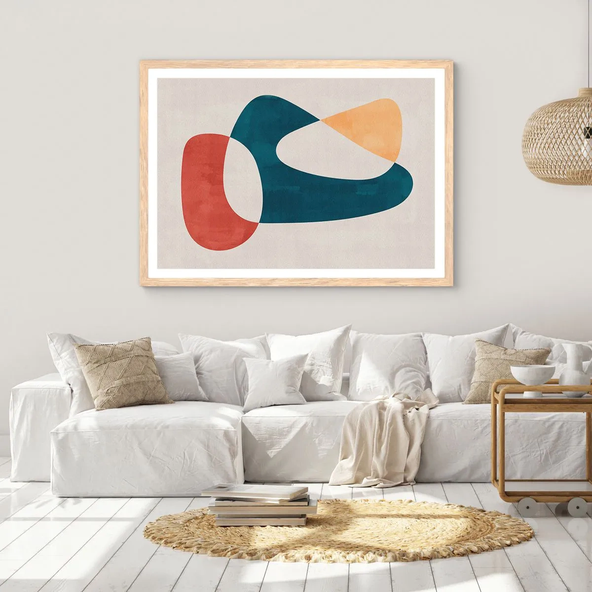 Affisch i ram av ljusek - Influenser och metamorfoser - 50x40 cm