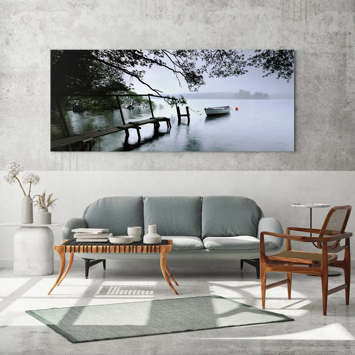 Glastavla - Bild på glas - Så kopplar du av - 90x30 cm