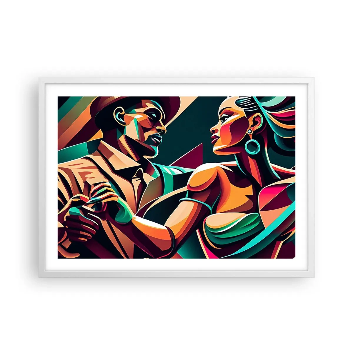 Affisch i vit ram - I hjärtats rytm - 70x50 cm