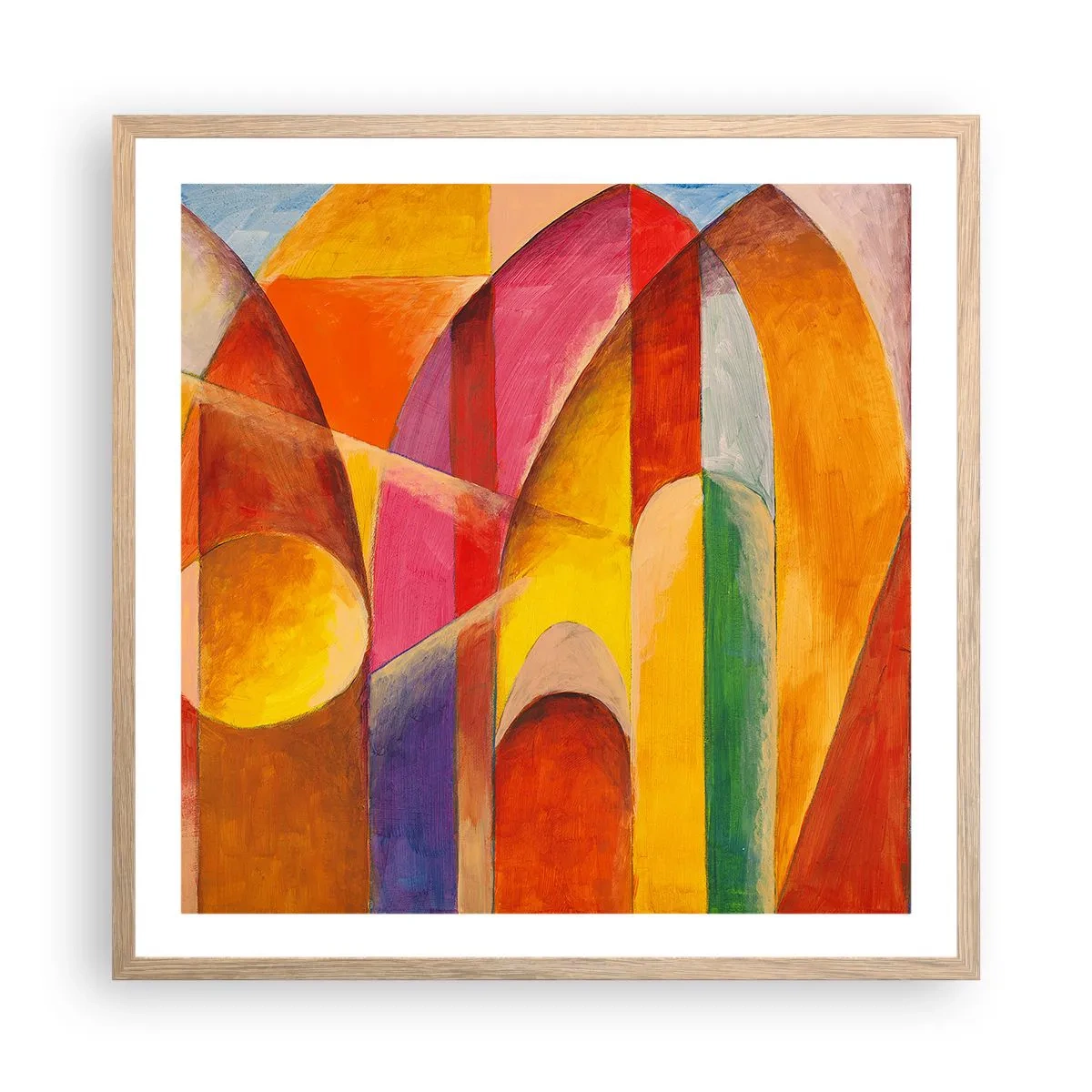 Affisch i ram av ljusek - Solens domkyrka - 60x60 cm