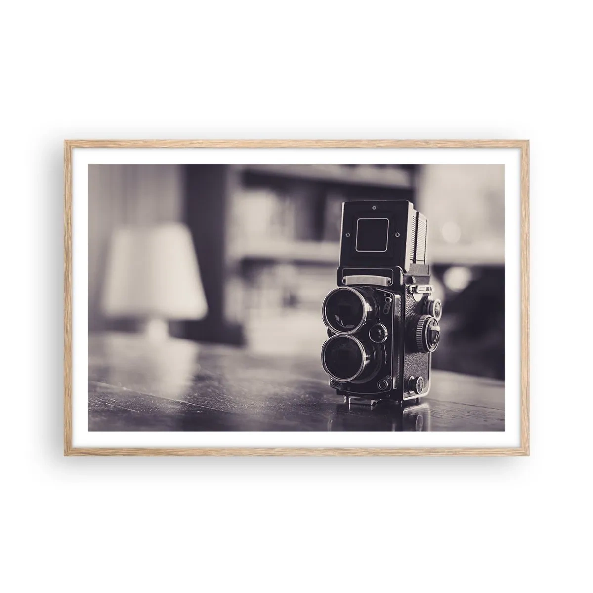 Affisch i ram av ljusek - Ett gammalt fotografis magi - 91x61 cm