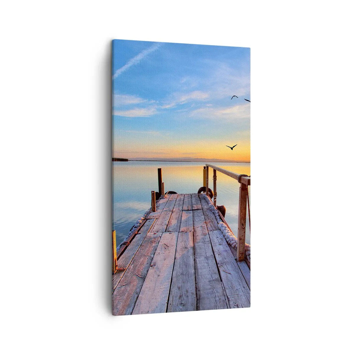 Canvastavla - Bild på duk - Gå mot solen - 45x80 cm