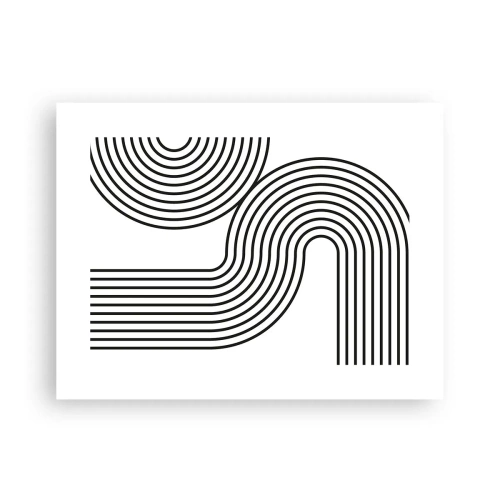 Affisch - På en kurva - 40x30 cm