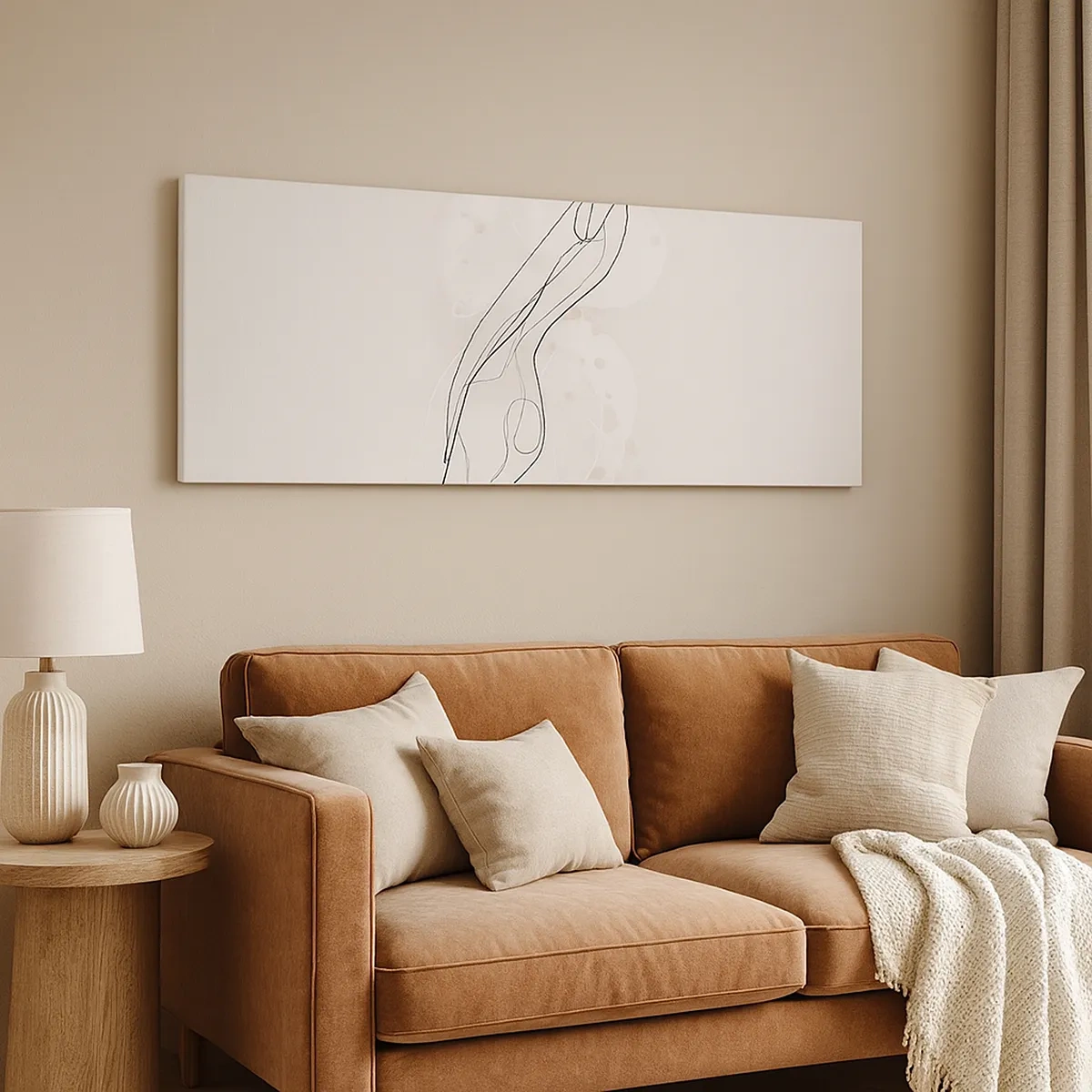 Canvastavla - Bild på duk - Blicken går vilse - 30x30 cm