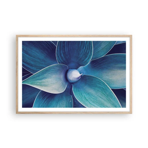 Affisch i ram av ljusek - Blått från himlen - 91x61 cm