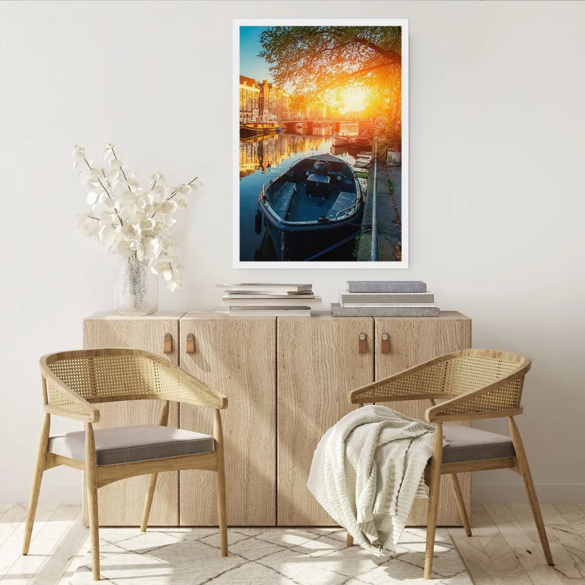 Affisch - En morgon i Amsterdam - 61x91 cm