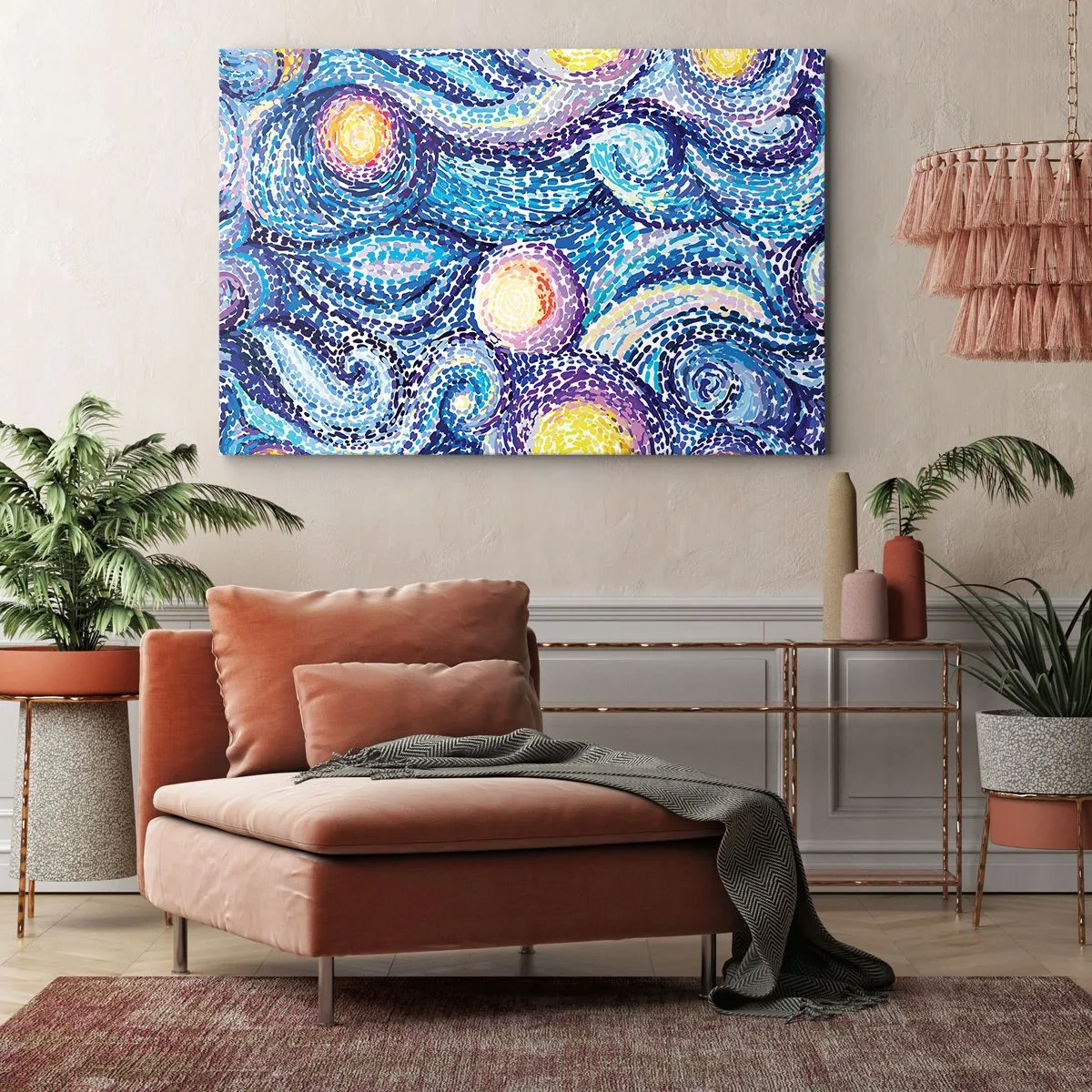 Canvastavla - Bild på duk - Från van Goghs tavla - 120x80 cm