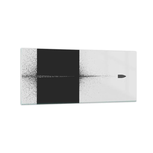 Glastavla - Bild på glas - Rakt mot målet - 120x50 cm
