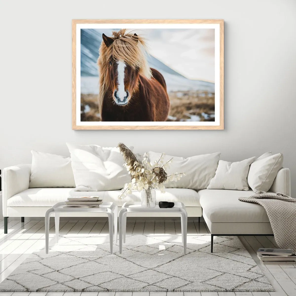 Affisch i ram av ljusek - Känner du friheten? - 100x70 cm