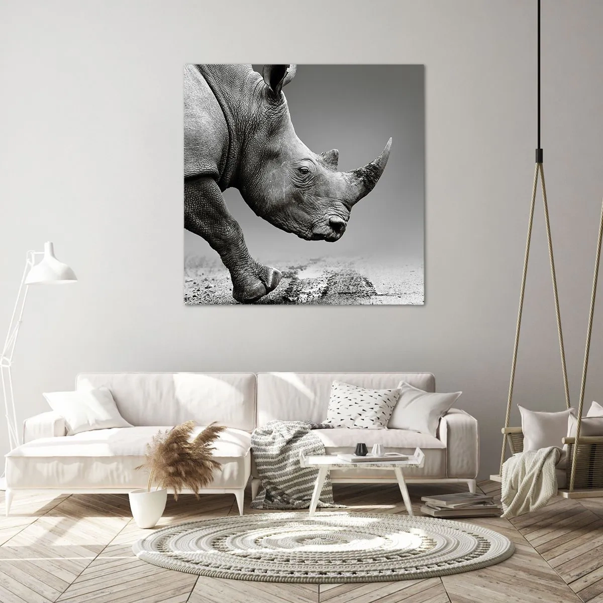 Canvastavla - Bild på duk - Ostoppbar kraft - 60x60 cm