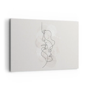 Canvastavla - Bild på duk - Tilltrasslade i famn - 120x80 cm