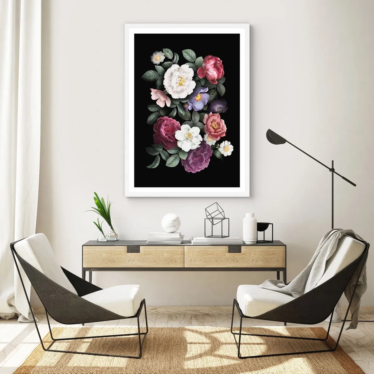 Affisch i vit ram - Från en engelsk trädgård - 50x70 cm