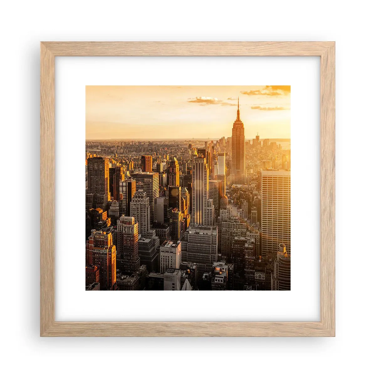 Affisch i ram av ljusek - Växa i solskenet - 30x30 cm