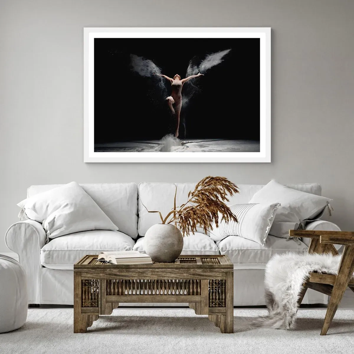 Affisch i vit ram - Alverna finns - 100x70 cm