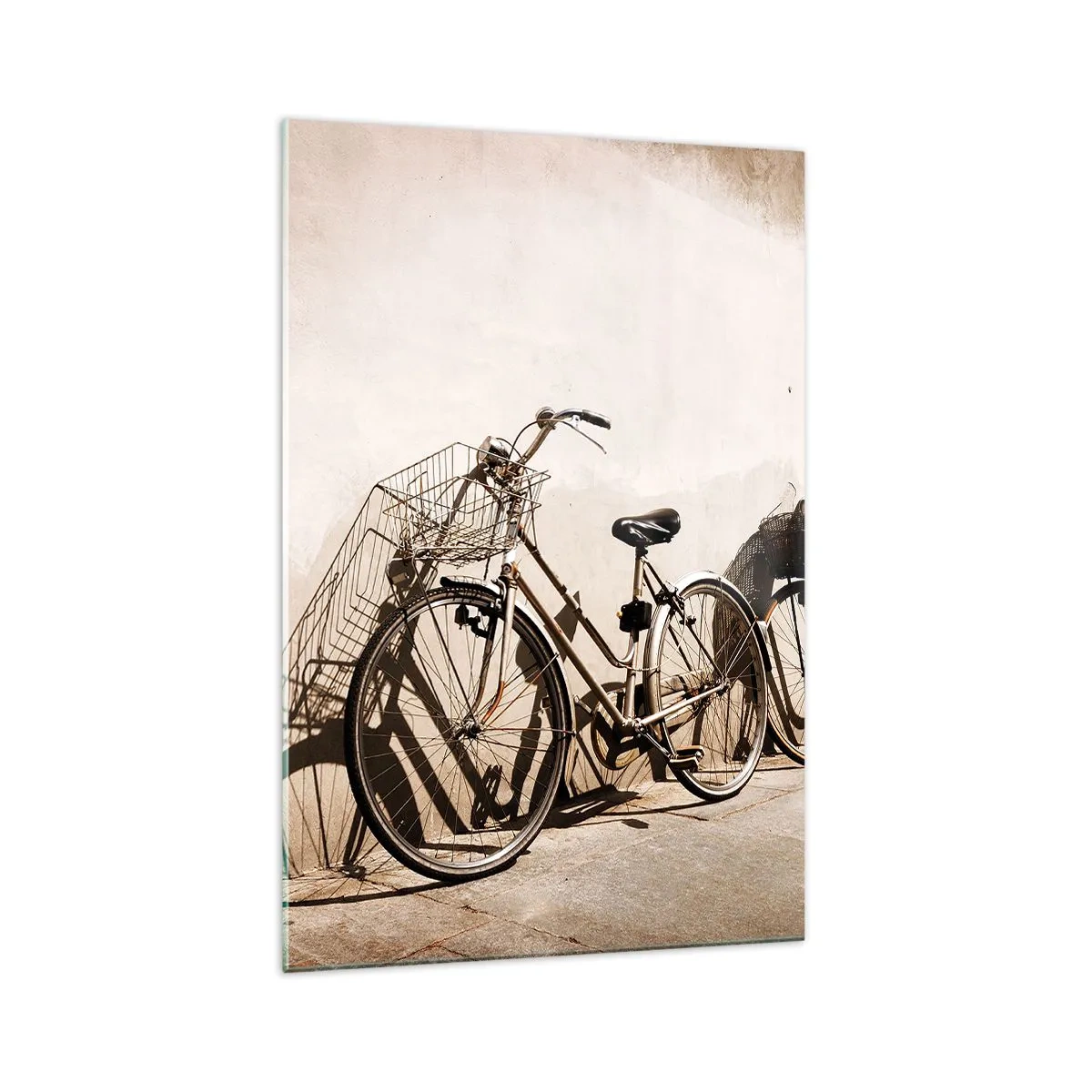 Glastavla - Bild på glas - Oförglömlig charm av det förflutna - 70x100 cm