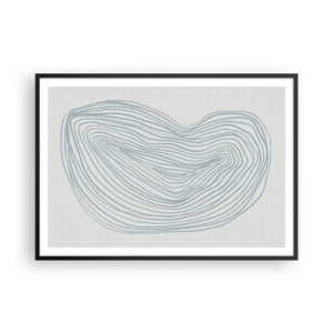 Affisch i svart ram - Droppens leende - 100x70 cm