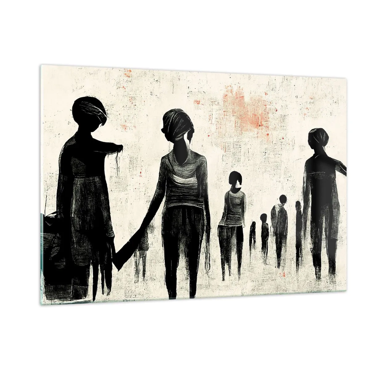 Glastavla - Bild på glas - Mot ensamhet - 120x80 cm