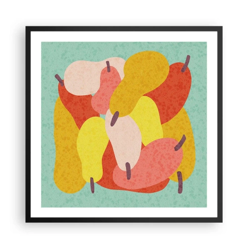Affisch i svart ram - Smaka på sommarsolen - 60x60 cm