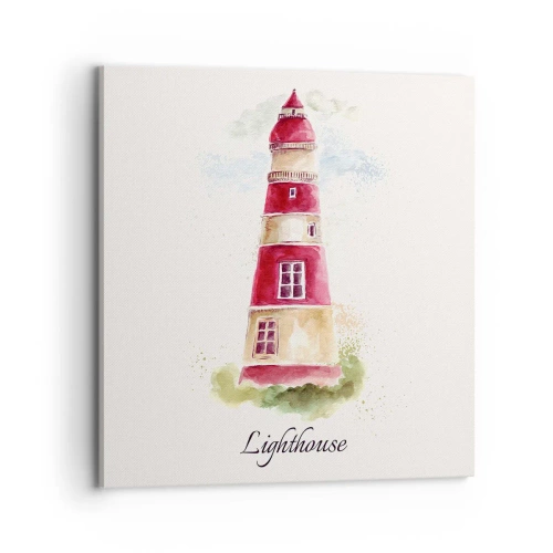 Canvastavla - Bild på duk - Det är alltid något väder - 70x70 cm